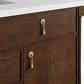 James Martin Kinnsden 48" Single Bathroom Vanity in Sable Oak with 3 cm Charcoal Soapstone Silestone Top and Rectangular Sink, , large