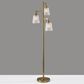 Adesso Gio Floor Lamp in Painted Brass, , large