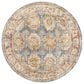 Surya Mona Lisa 7"10" Round Tan, Dark Blue, Mustard, Brick Red, Olive, Sage and Burgundy Area Rug, , large