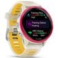 Garmin Forerunner 570 42mm Raspberry Aluminum with Translucent Bone and Mango Band, , large