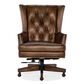 Hooker Furniture Leather Desk Chair in Brown, , large