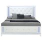 Global Furniture USA Alina King Panel Bed with LED in White, , large