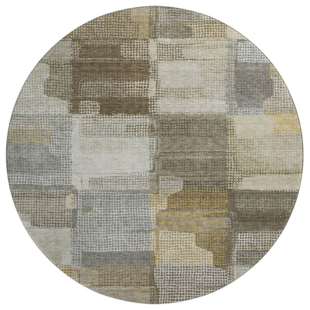 Dalyn Rug Company Ravenna RN10 8" Round Taupe Area Rug, , large