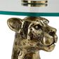 Ashley Vallain Accent Table in Antique Gold and Clear, , large