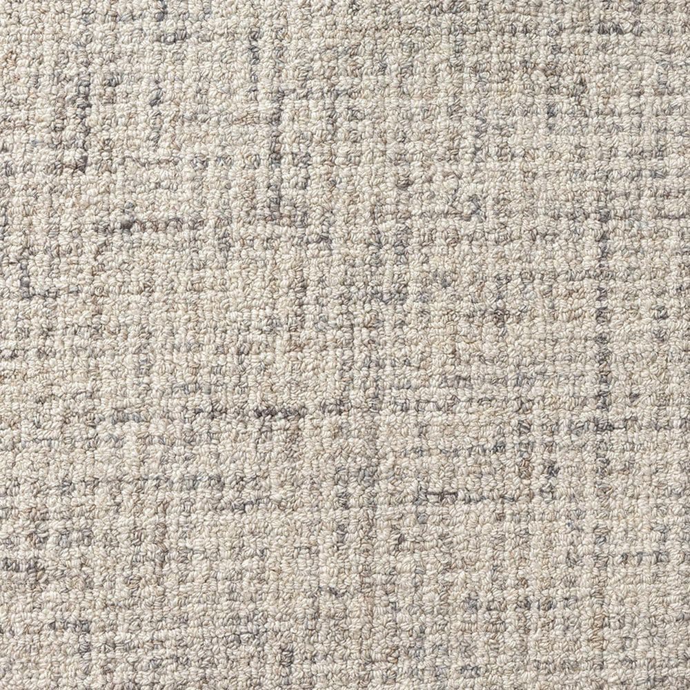 L&amp;R Resources Criss Cross Ivory and Greige 6&#39; Round Area Rug, , large