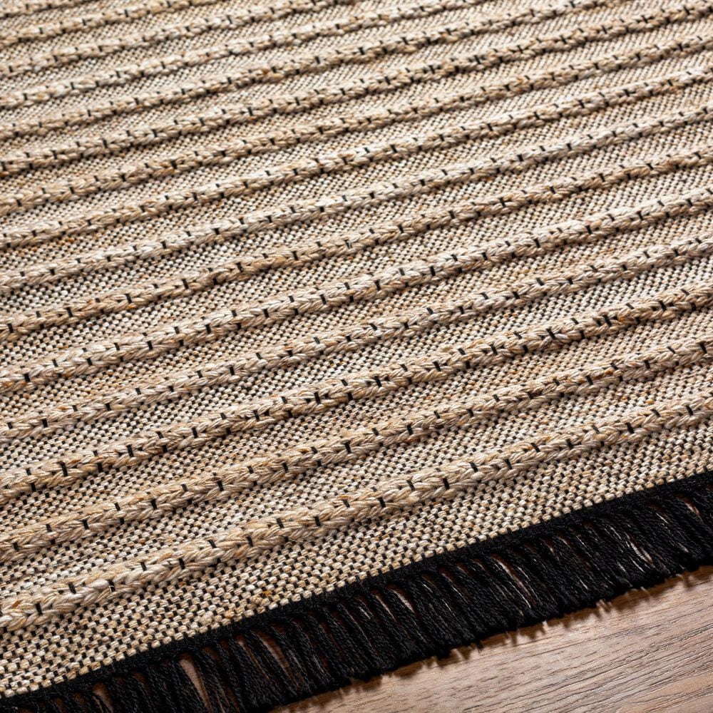 Surya Azalea 5&#39; x 7&#39;6&quot; Taupe, Brown, Black and Charcoal Area Rug, , large