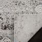Safavieh Aria 2" x 8" Blue and Creme Runner, , large