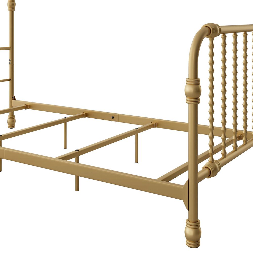 Furniture of America Wren Twin Spindle Kids Bed in Gold, , large