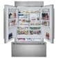 Sub Zero 28.9 Cu. Ft. Classic French Door Refrigerator with Tubular Handle in Stainless Steel, , large