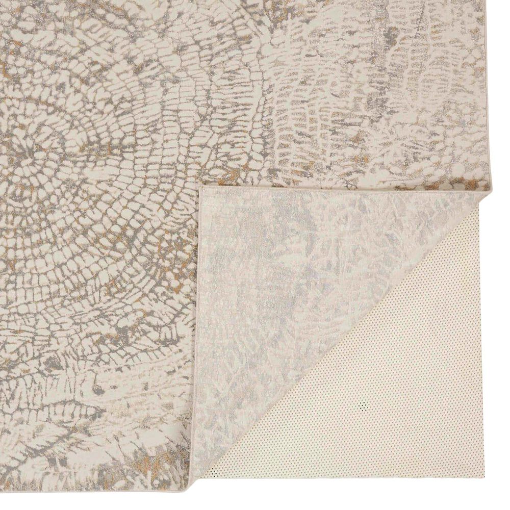 Feizy Parker 7&#39;9&quot; x 10&#39; Silver and Ivory Area Rug, , large