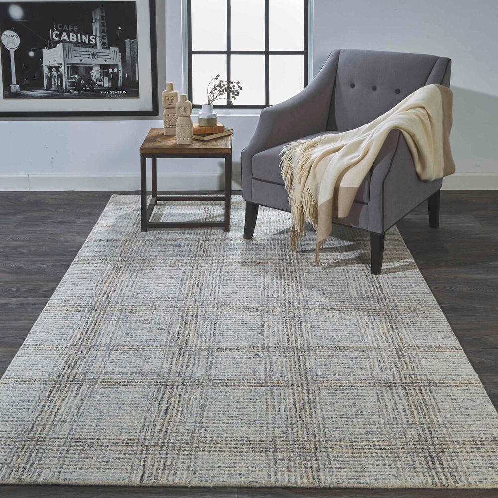 Feizy Belfort 8&#39; x 10&#39; Gray Area Rug, , large
