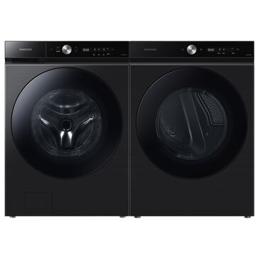 Samsung Bespoke 5.3 Cu. Ft. Front Load Washer and 7.6 Cu. Ft. Electric Dryer Laundry Pair in Brushed Black, , large