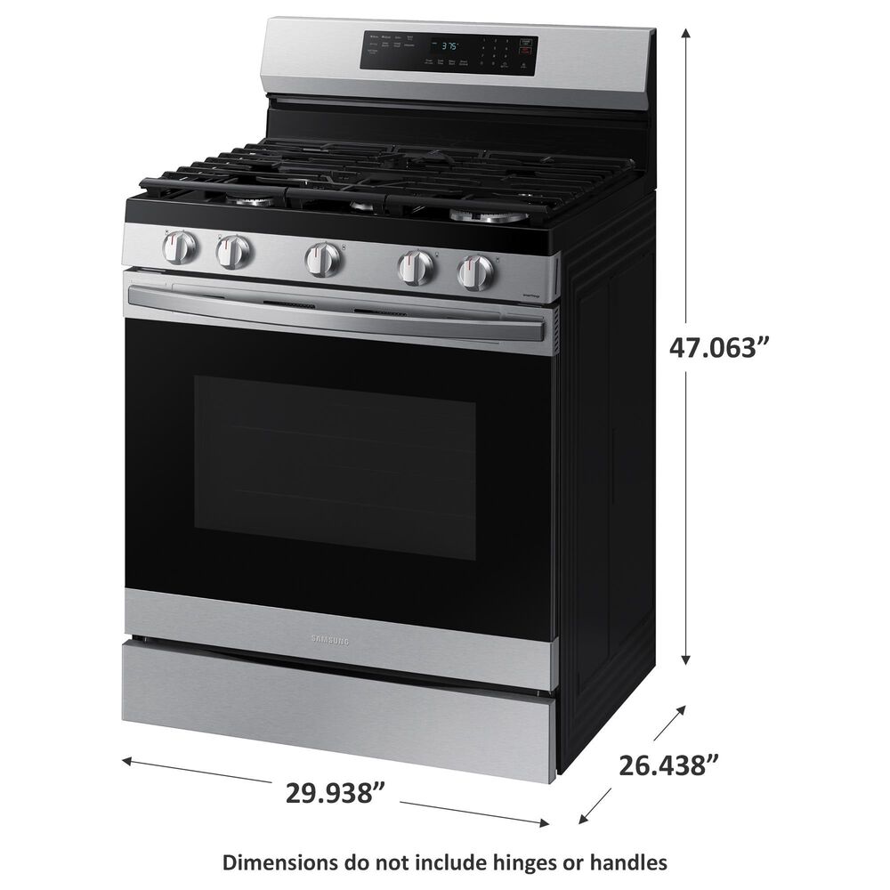 Samsung 6 Cu. Ft. Freestanding Gas Range with Wi-Fi and Air Fry in Stainless Steel, , large