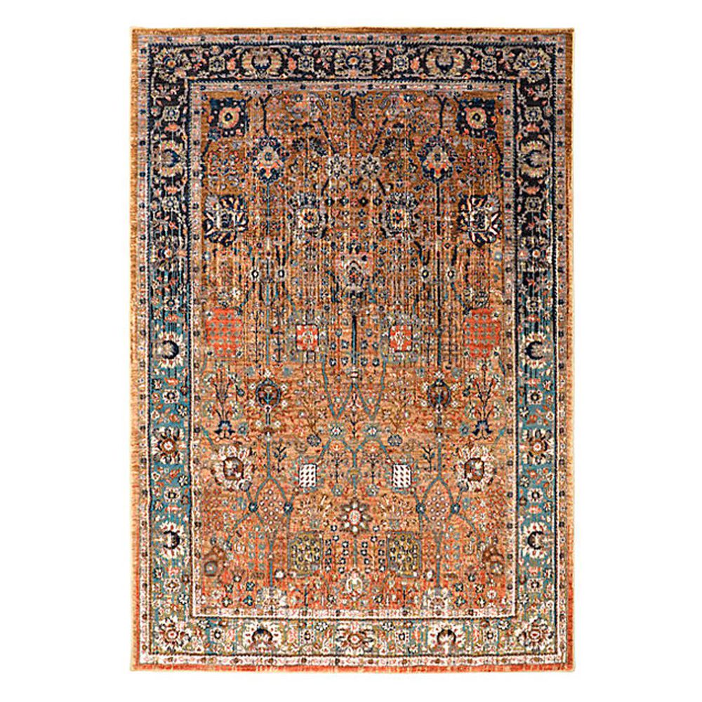 Karastan Spice Market Myanmar 90668 2"1" x 7"10" Aquamarine Runner, , large