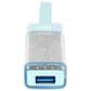 Manhattan 4-Port USB 3.0 Type-C/A Combo Hub in Clear and Teal, , large