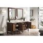 James Martin Vanities Addison 72" Double Bathroom Vanity in Mid Century Acacia with 3 cm Eternal Marfil Quartz Top and Rectangular Sinks, , large