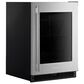 KitchenAid 5.2 Cu. Ft. Undercounter Refrigerator with Glass Door and Right Hinge in Black and Stainless Steel, , large