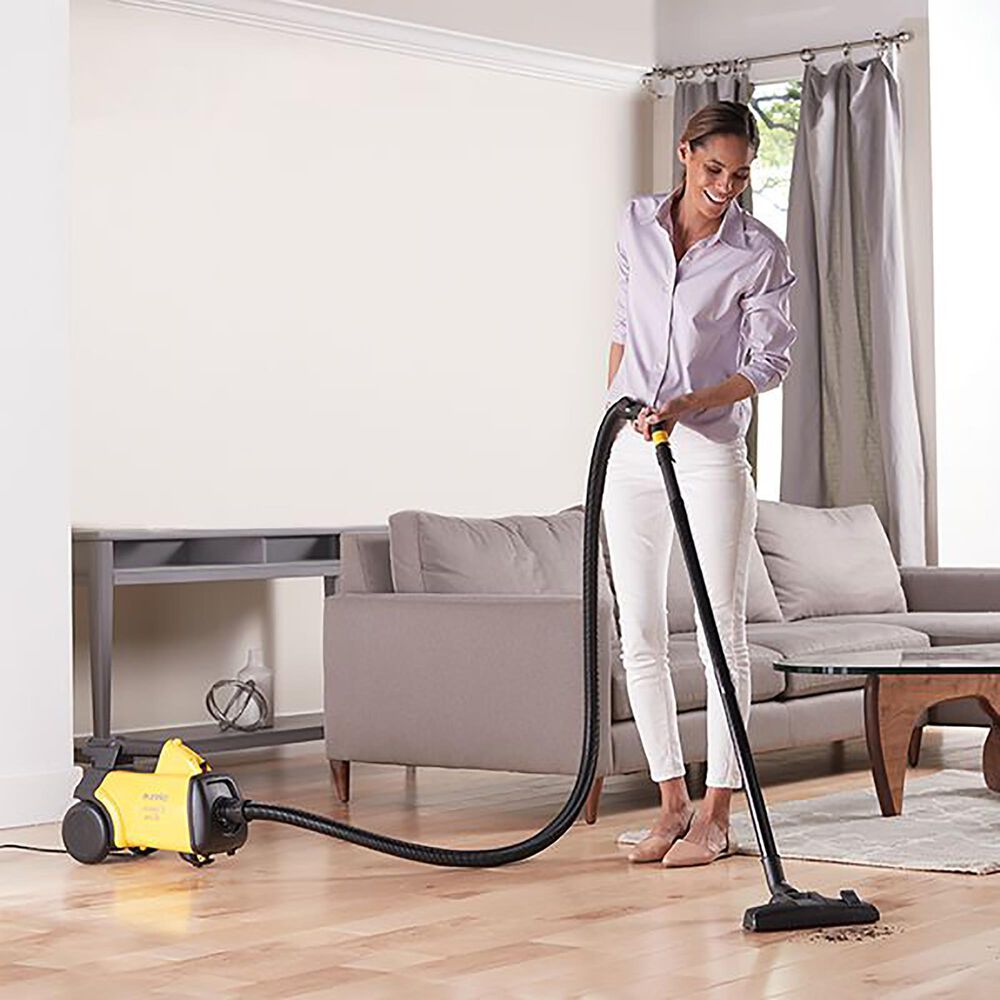Englewood Mighty Mite Canister Vacuum Cleaner in Yellow and Black, , large