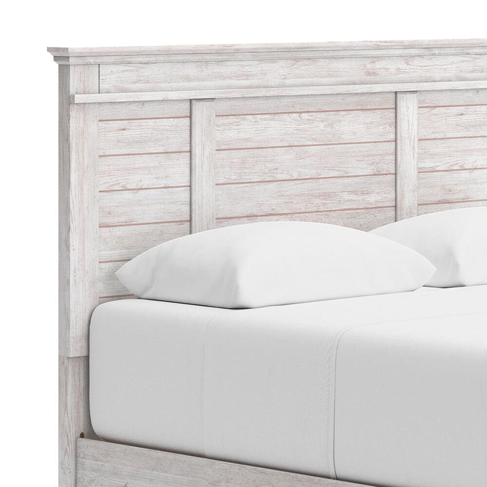 Ashley Makidern Queen Storage Bed with Two Drawers in Whitewash, , large