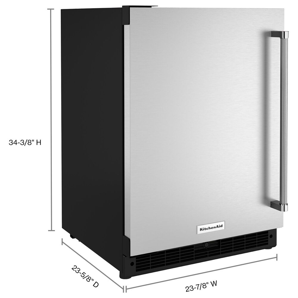 KitchenAid 24&quot; Undercounter Refrigerator in Stainless Steel, , large