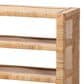 Baxton Studio Abelia 4-Tier Bookcase in Natural Brown, , large