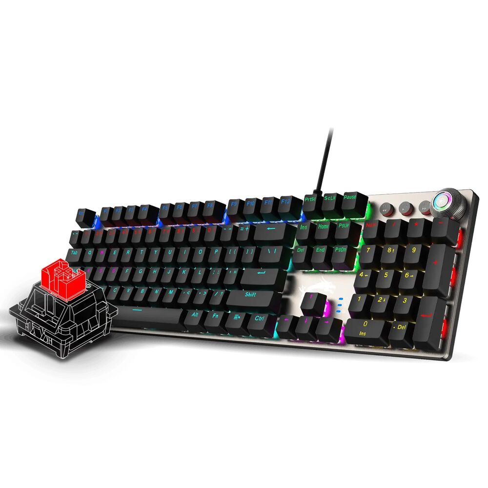 MSI Forge Red Switches Gaming Keyboard and Mouse Combo in Black, , large