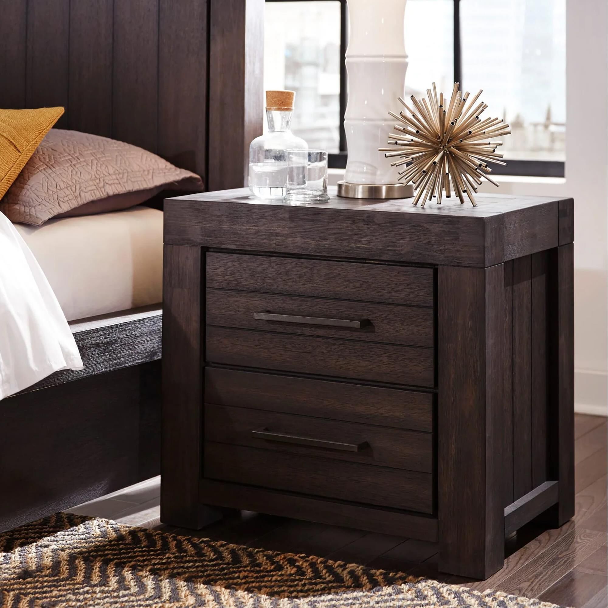 Urban Home Heath 4-Piece King Storage Bedroom Set in Brown