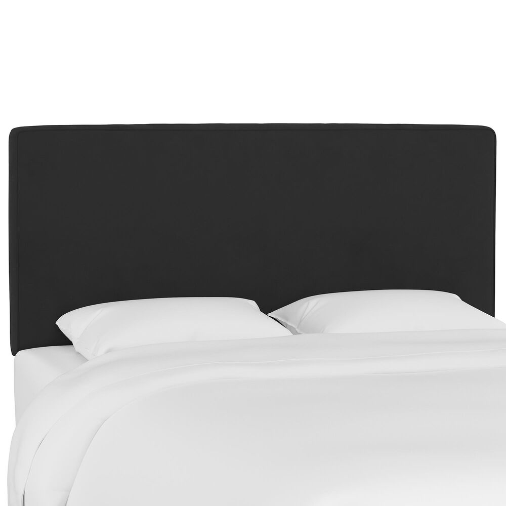 Skyline Furniture Queen Headboard in Velvet Black, , large