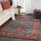 Jaipur Cardamom Cinnabar Red 5" x 8" Area Rug, , large
