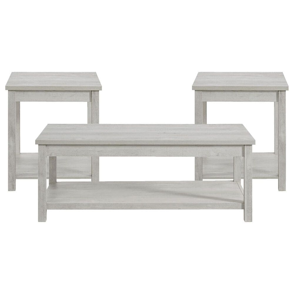 Mayberry Hill Eleanor 3-Piece Occasional Table Set in Off White, , large