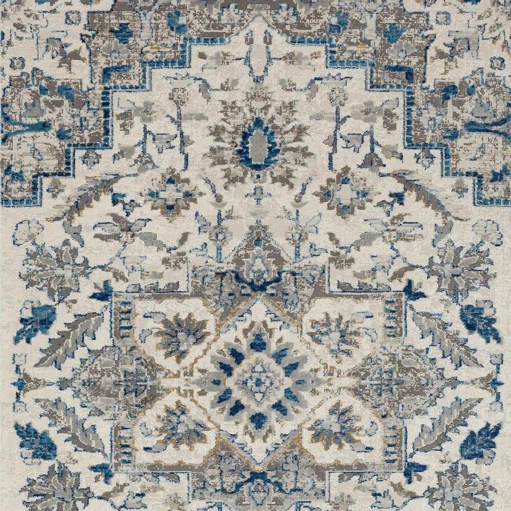 Karastan Cleo Copeland 5&#39;3&quot; x 8&#39; Blue Area Rug, , large