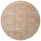 Angela Rose Blake 5"3" Round Oatmeal and Spice Area Rug, , large
