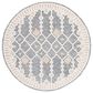 Safavieh Artistry 7" Round Ivory and Black Area Rug, , large
