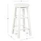 Linon Home Decor Abby 24" Counter Stool in White, , large