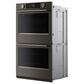 KitchenAid 2-Piece Kitchen Package with Black Ore 30" Smart Double Wall Oven and Stainless Steel 36" Gas Cooktop, , large