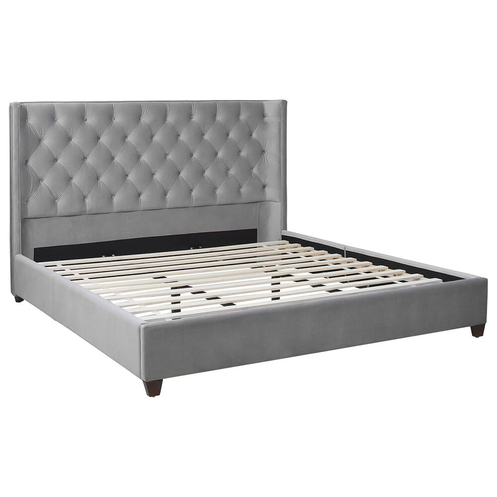 Jennifer Taylor Home Manhattan King Platform Bed in Opal Grey, , large