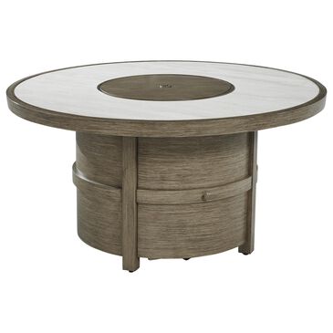 Ashley Rainier Ranch Round Fire Pit Table in Beige, , large