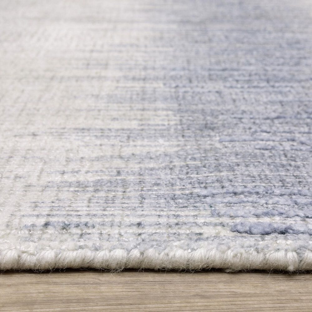 Oriental Weavers Clarke CLA06 Blue and Ivory 2&#39;6&quot; x 10&#39;Runner, , large