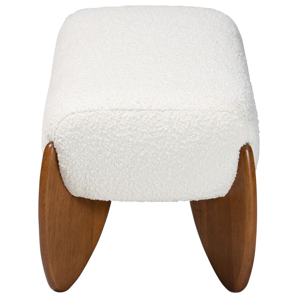 Baxton Studio Vinicio Accent Bench in Cream, , large