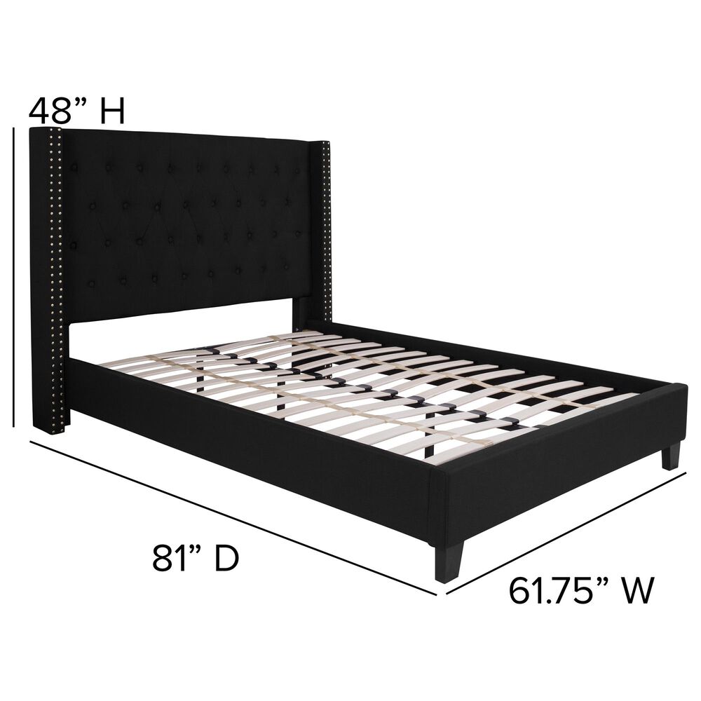 Flash Furniture Riverdale Full Platform Bed in Black, , large