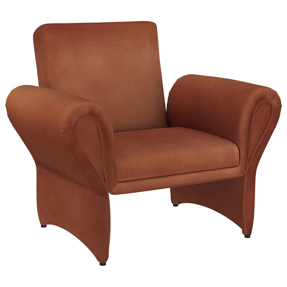 Coaster Liana Accent Armchair in Rust Orange, , large