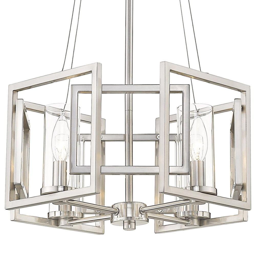 Golden Lighting Marco 4-Light Convertible Pendant in Pewter, , large