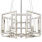 Golden Lighting Marco 4-Light Convertible Pendant in Pewter, , large