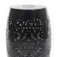 Hearth and Haven Outdoor Side Table with Built-In Solar Battery in Black, , large