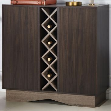 Furniture of America Glenn Wine Cabinet in Wenge, , large