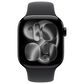 Apple Watch Series 11 (GPS+Cellular) 42mm Aluminum Case with Black Sport Band - M/L in Jet Black and 2-Year AppleCare+, , large
