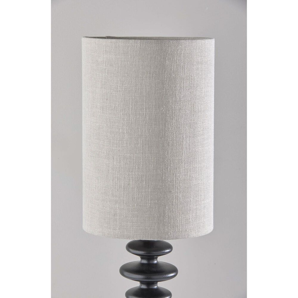 Adesso Beatrice Tall Table Lamp in Matte Black, , large