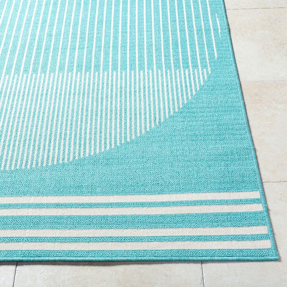 Surya Alfresco 3&#39;7&quot; x 5&#39;7&quot; Pewter, Slate and Beige Indoor/Outdoor Area Rug, , large
