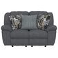 Catnapper Trifecta Manual Reclining Rocking Loveseat in Smoke, , large