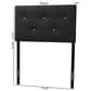 Baxton Studio Kirchem Twin Upholstered Headboard in Black, , large